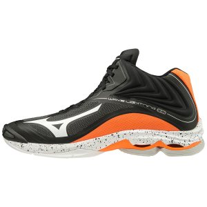 Dámské Volejbalové Boty Mizuno Wave Lightning Z6 Mid Černé/Oranžové